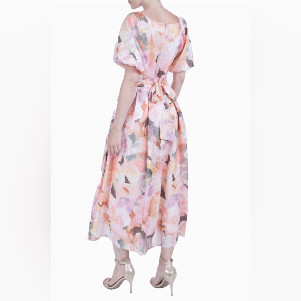 Julia Jordan Pastel Floral Midi Dress